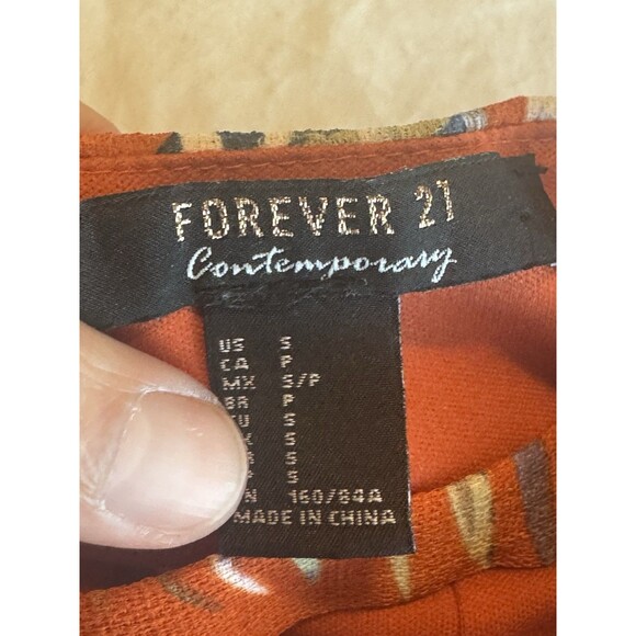 Forever 21 Womens Jumpsuit Pants Sz Small Romper Y2k 90s Floral Resort Bohemian - Picture 7 of 12